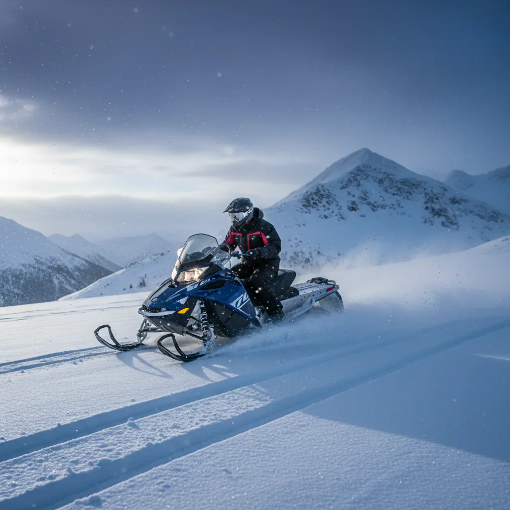 Snowmobile em ação